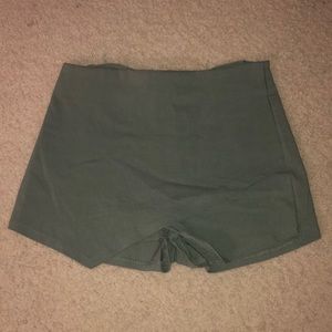 Army Green Triangle Skort